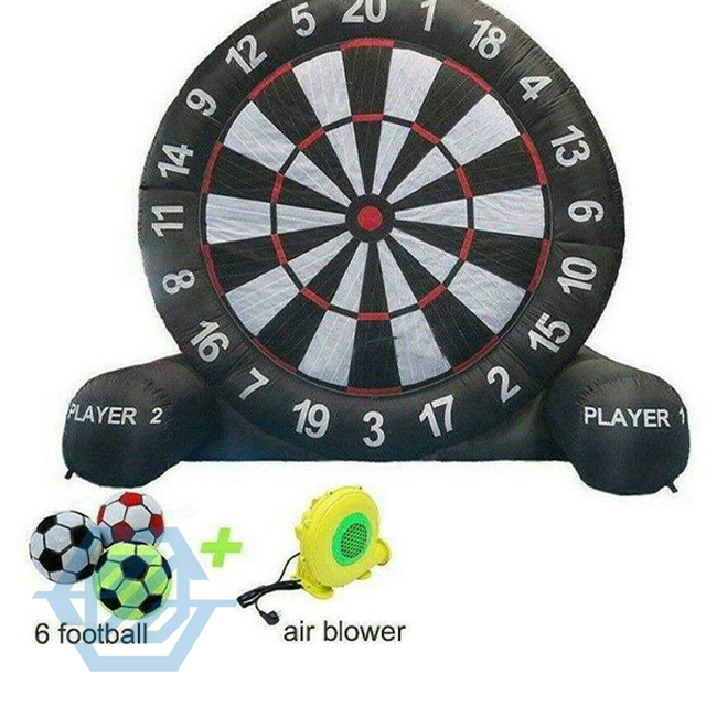 Giants aufblasbare Fu&szlig;ball-Dartscheibe, Sportspiele mit 6 Fu&szlig;ball-Karnevalsspielen