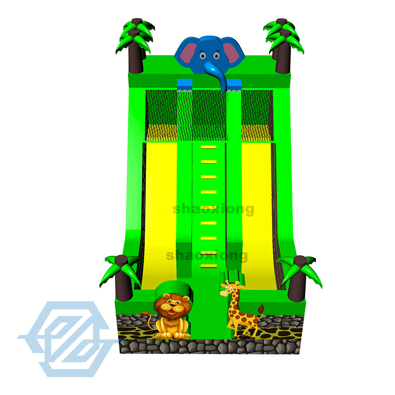 Aufblasbare Rutsche mit Elefantenmotiv im Freien zum Verkauf