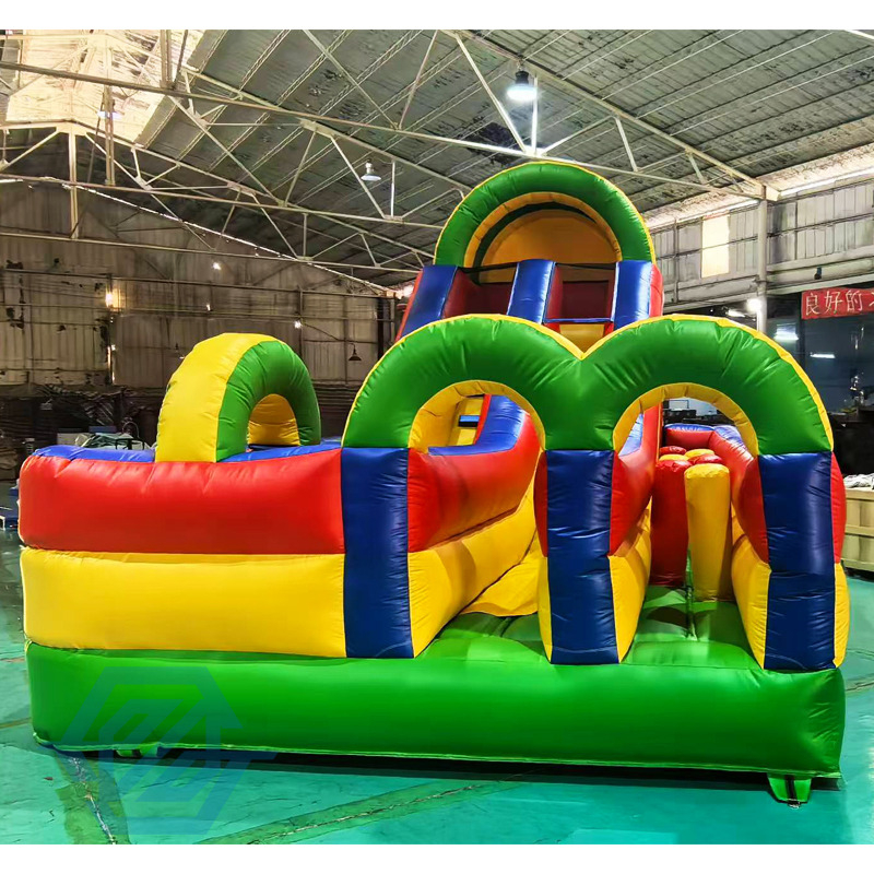 Obst&aacute;culo inflable Couerse Bouce House con tobog&aacute;n para ni&ntilde;os