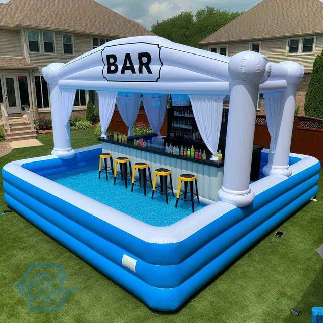 Cortile gonfiabile all'aperto del bar della piscina per tenda da festa per adulti