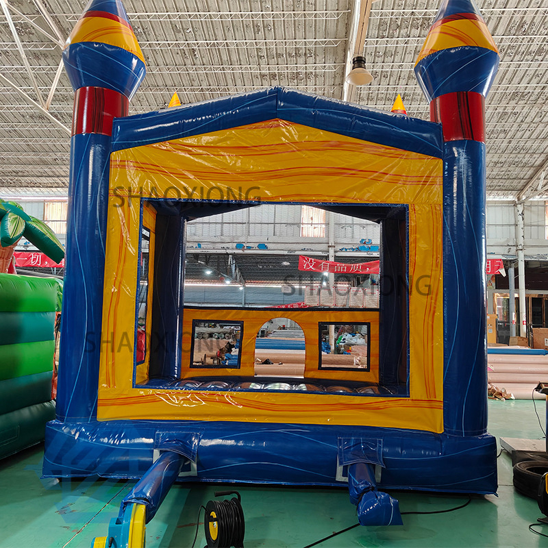 Casa di rimbalzo blu gonfiabile in PVC 4x4M in vendita