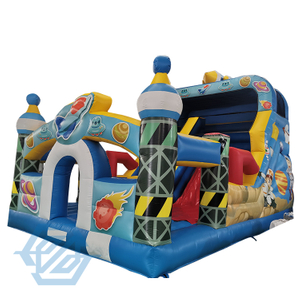 Castillo inflable Moonwalk Bounce House con combinaci&oacute;n de tobog&aacute;n