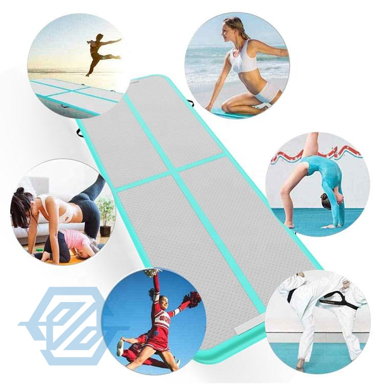 Set da 5 pezzi Tappetino da ginnastica gonfiabile per allenamento con pista d'aria