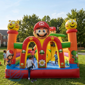 Maison gonflable Mario avec toboggan
