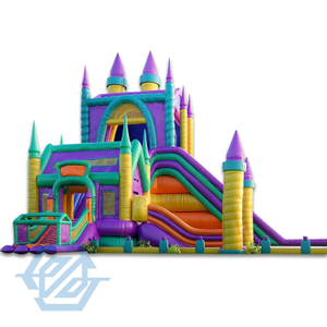 Grande casa gonfiabile per il rimbalzo del parco giochi a tema in affitto