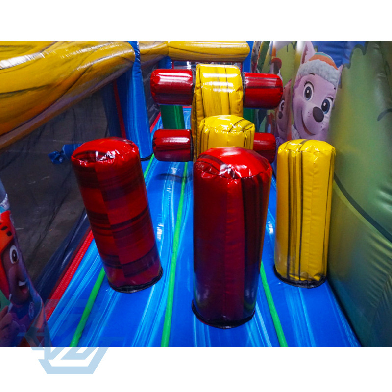 Terrain de jeu combin&eacute; gonflable de glissi&egrave;re de ch&acirc;teau de patrouille d'enfants commerciaux
