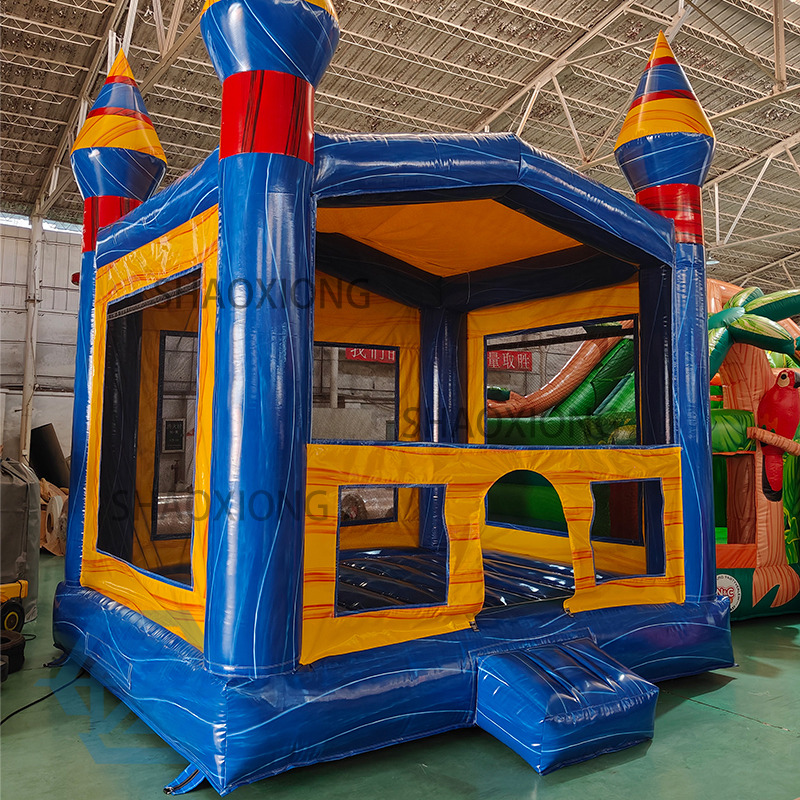 Casa di rimbalzo blu gonfiabile in PVC 4x4M in vendita