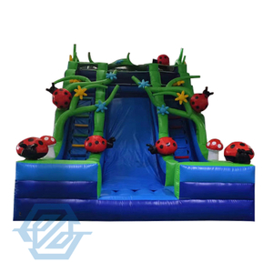 Scivolo gonfiabile Forest Bounce Castle House Combo per bambini
