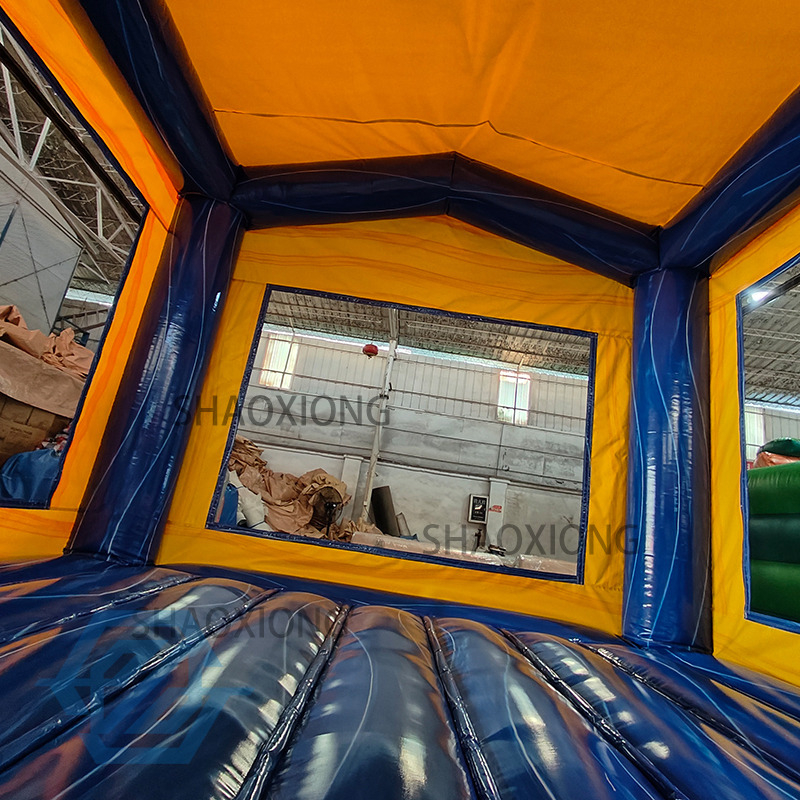 Casa di rimbalzo blu gonfiabile in PVC 4x4M in vendita