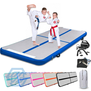 Juego de 5 piezas de pista de aire inflable para entrenamiento, colchoneta de gimnasio para gimnasia