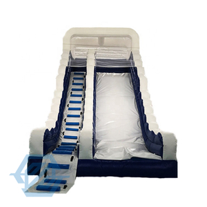 Grand toboggan gonflable double personnalis&eacute; avec piscine &agrave; vendre