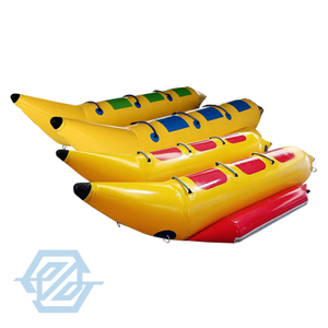 Gioco gonfiabile commerciale dell'acqua del PVC del tubo rimorchiabile della barca di banana