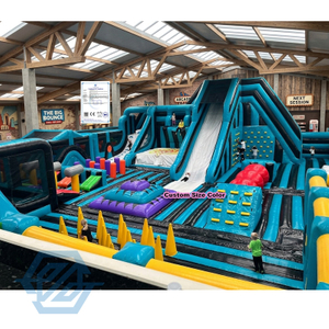 Terrain de jeu gonflable g&eacute;ant de trampoline de jeu d'amusement de parc &agrave; th&egrave;me