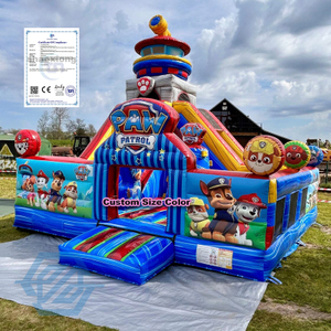 Komercyjna dmuchana zjeżdżalnia Patrol Bounce House dla dzieci