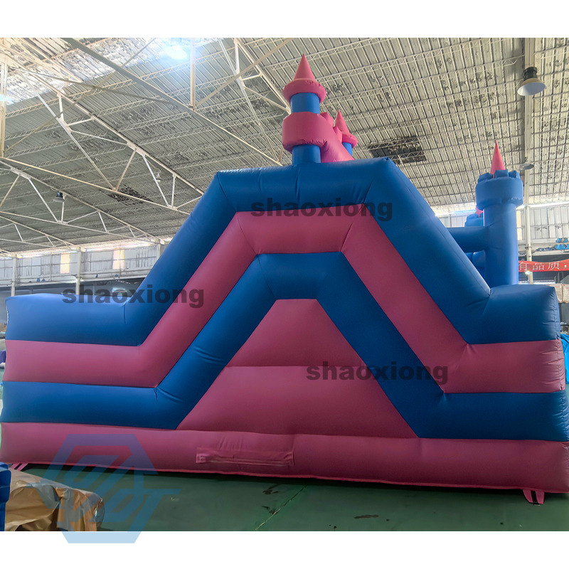 Casa inflable comercial de rebote con tema congelado con tobog&aacute;n