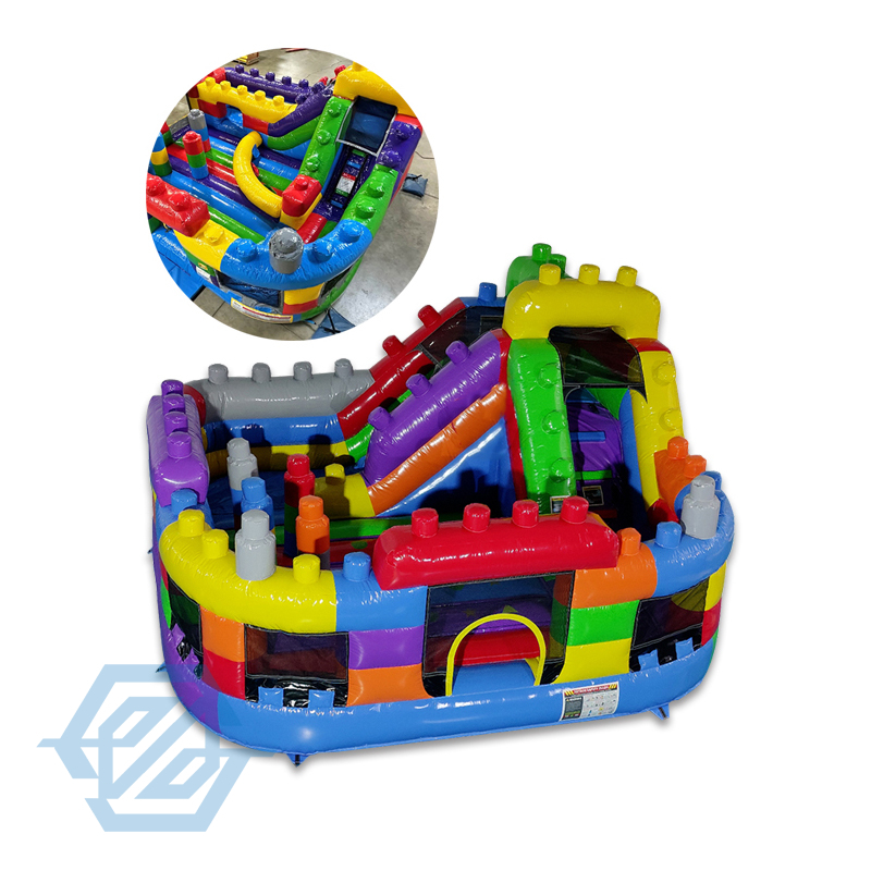 Casa inflable del salto del Bouce de Couerse del obst&aacute;culo con la diapositiva