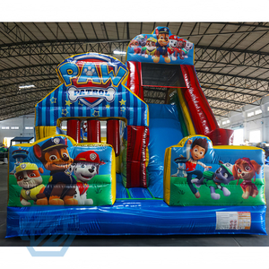 Parco giochi combinato con scivolo gonfiabile per bambini commerciali