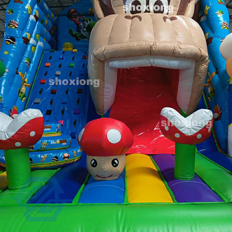 Sprzedam dmuchaną zjeżdżalnię z motywem kresk&oacute;wkowym Mario